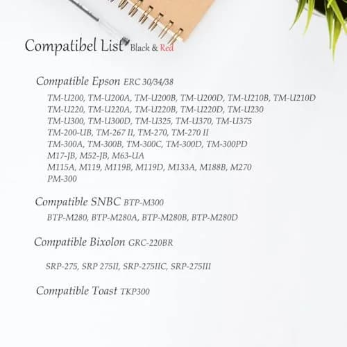 Bigger Replacement for ERC-30, ERC 30 34 38 B/R Compatible Ribbon 288 Pack | Long-lasting print quality thumbnail 2