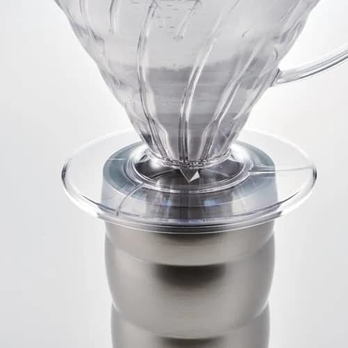 HARIO V60 Plastic Coffee Dripper Size 03 | Cone Pour-Over Brew for 1-6 Cups thumbnail 3