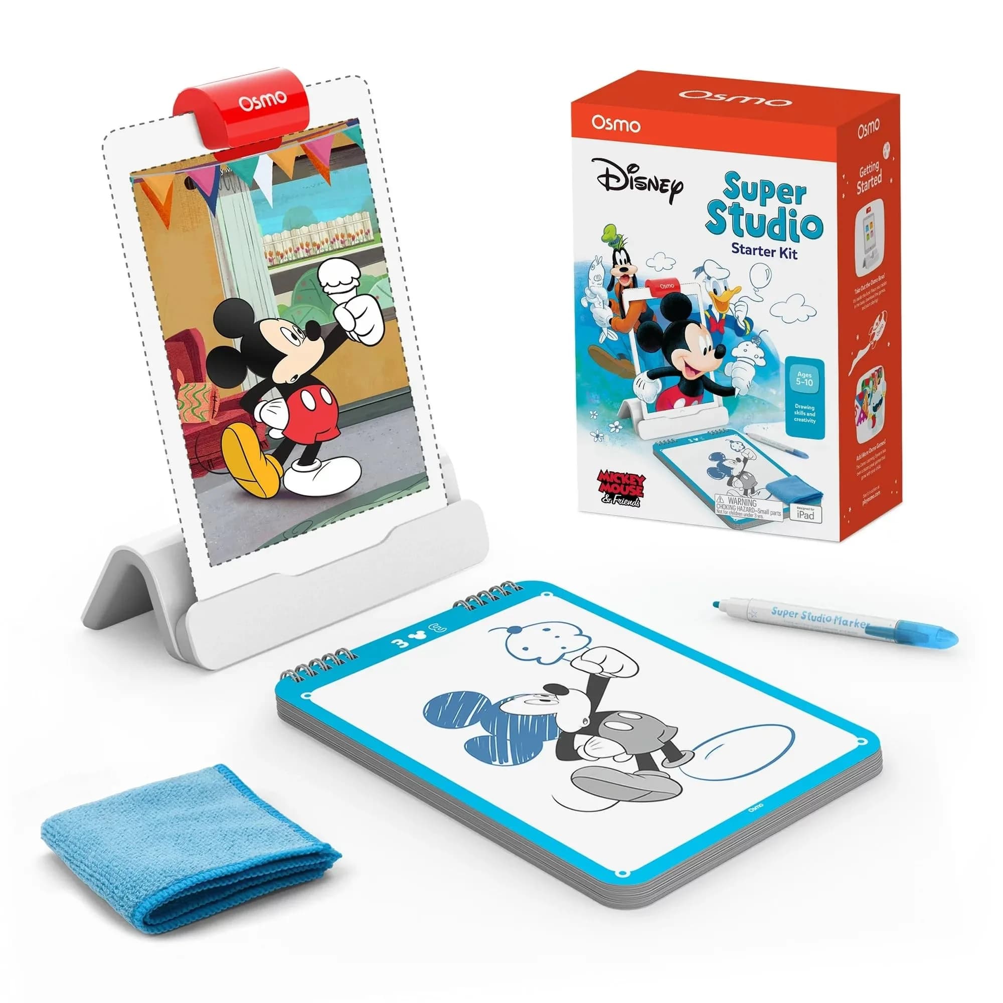 Osmo Super Studio Disney Mickey Mouse & Friends Starter Kit | Learn Disney Drawings & 100+ Cartoon Drawings — multicolor