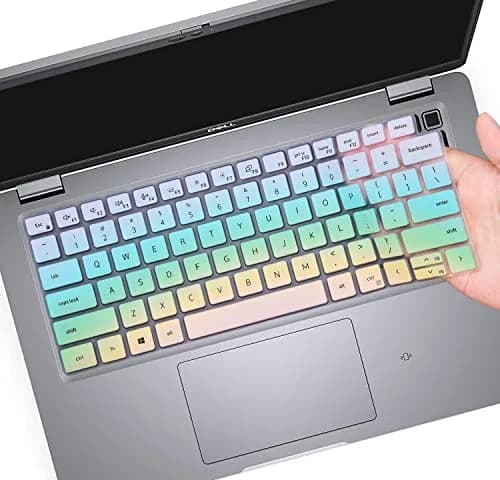 CaseBuy Keyboard Cover Skin for Dell Latitude 5420 5430 5440 5450 3440 3450 14, Latitude 7420 7430 7440 7450 15.6" Laptop Protector, Colorful | US Layout thumbnail 1