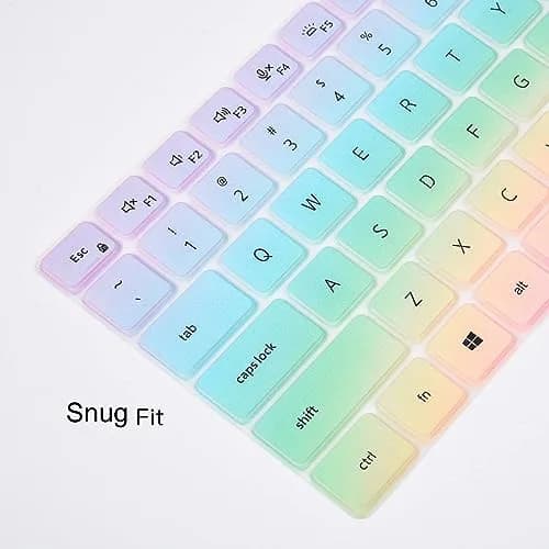 CaseBuy Keyboard Cover Skin for Dell Latitude 5420 5430 5440 5450 3440 3450 14, Latitude 7420 7430 7440 7450 15.6" Laptop Protector, Colorful | US Layout thumbnail 4