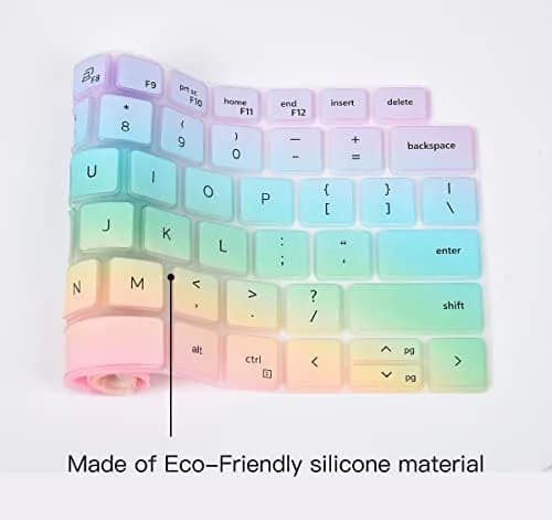 CaseBuy Keyboard Cover Skin for Dell Latitude 5420 5430 5440 5450 3440 3450 14, Latitude 7420 7430 7440 7450 15.6" Laptop Protector, Colorful | US Layout thumbnail 5
