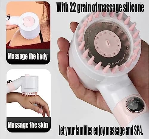 xianshengle Shower Head with Handheld | High Pressure, 4 Modes, Filtered, 59" Hose, Durable ABS thumbnail 6
