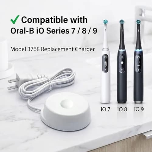AMOWA Replacement Charger for Braun Oral-B iO Series 7 8 9 | Magnetic Travel Power Adapter 110-240V thumbnail 2