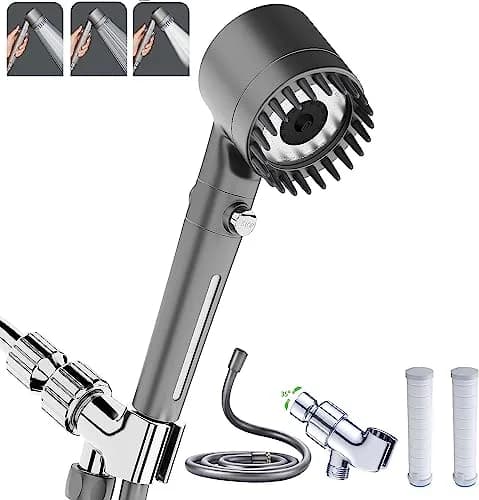 xianshengle Shower Head with Handheld 3 Modes | High Pressure, Water Saving, Filtered, 59" Hose thumbnail 1