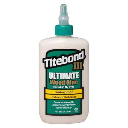 Titebond III Ultimate Wood Glue 8 Oz. (12 Pack, 96 Fl Oz Total) | Waterproof Professional Woodworking Adhesive thumbnail 2