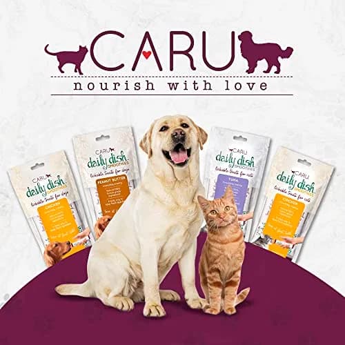 Caru Daily Dish Smoothies - Lickable Chicken Cat Treat 4 Pouches Pack of 6 | Wholesome Protein Snack for Cats thumbnail 6