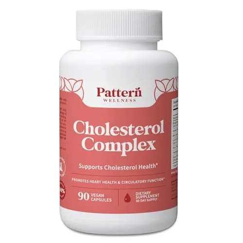 Pattern Wellness Cholesterol Complex Supplement – 90 Vegan Capsules | Supports Heart Health & Wellness thumbnail 1