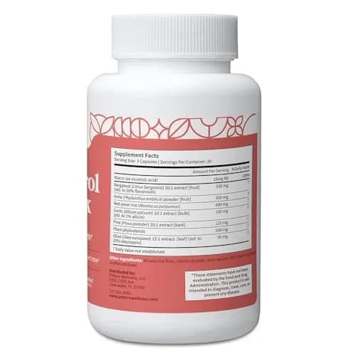 Pattern Wellness Cholesterol Complex Supplement – 90 Vegan Capsules | Supports Heart Health & Wellness thumbnail 8