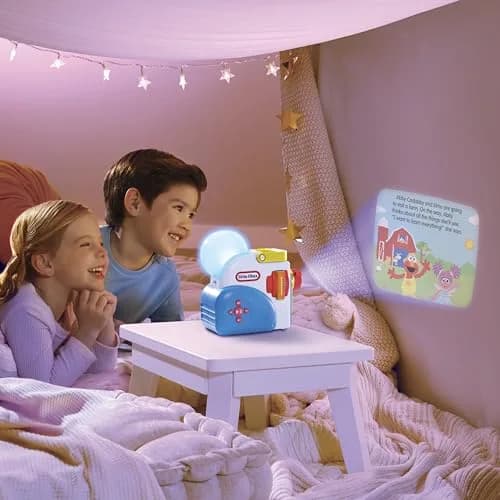 Little Tikes Story Dream Machine Sesame Street Elmo & Friends Story Collection | Nightlight, Audio & Books for Kids 3+ thumbnail 2