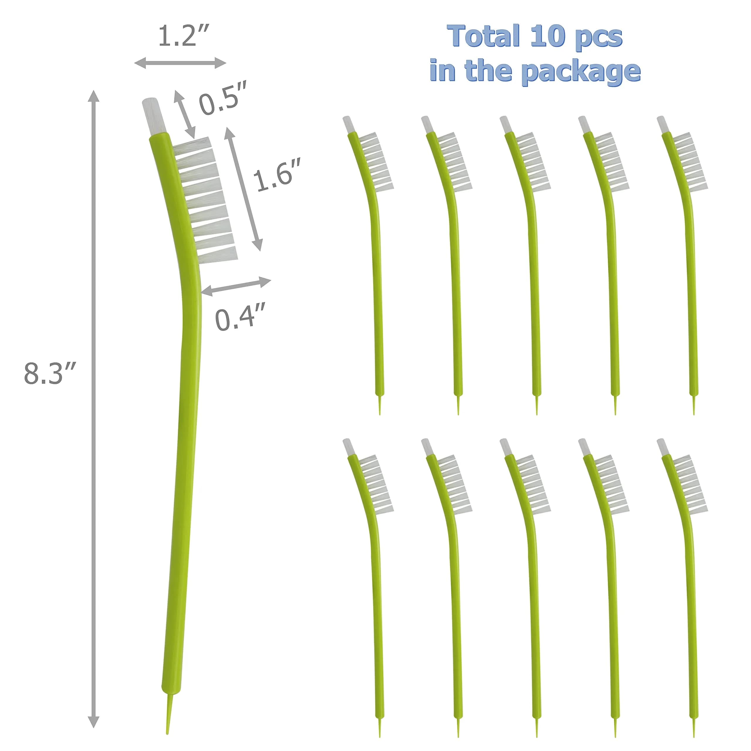 EIKS 10 Pack Juicer Cleaning Brushes | 21cm (8.3") Long Handle, PET Bristles - view 2