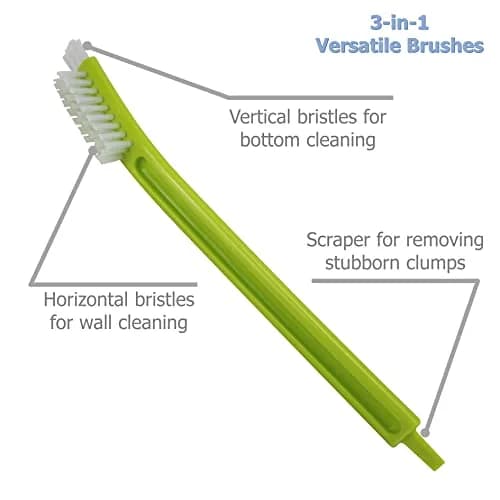EIKS 10 Pack Juicer Cleaning Brushes | 21cm (8.3") Long Handle, PET Bristles thumbnail 3