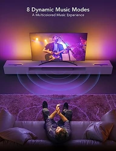 Govee RGBIC LED Light Bars 15 Inches WiFi Smart TV Backlight | 12V DC thumbnail 4