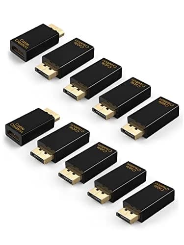 CableCreation Active DisplayPort to HDMI Adapter 10 Pack, 1080P Gold Plated | Transmits Audio & Video thumbnail 1
