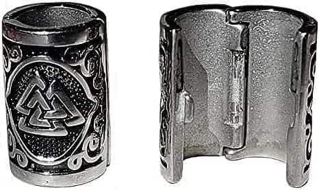 VALHALLA Viking Beard Bead for Men and Women, Clip-On 316L Stainless Steel Tree of Life Charm | Norse Accent — VALKNUT LARGE