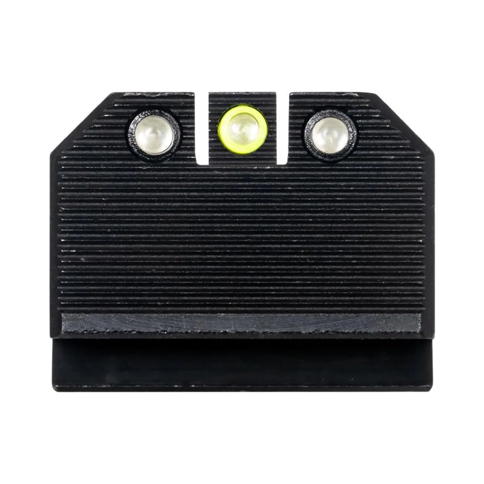Night Fision Night Sight Set for Smith & Wesson M&P | Brighter Tritium Dots, Optics Ready, Dovetail Mount, Black & Yellow — Yellow Front Ring