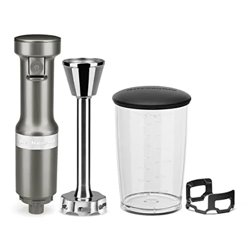 KitchenAid Variable Speed Corded Hand Blender KHBV53 180W 1L (0.3 Gal) Contour Silver | Blends Smoothies, Soups, Sauces thumbnail 3