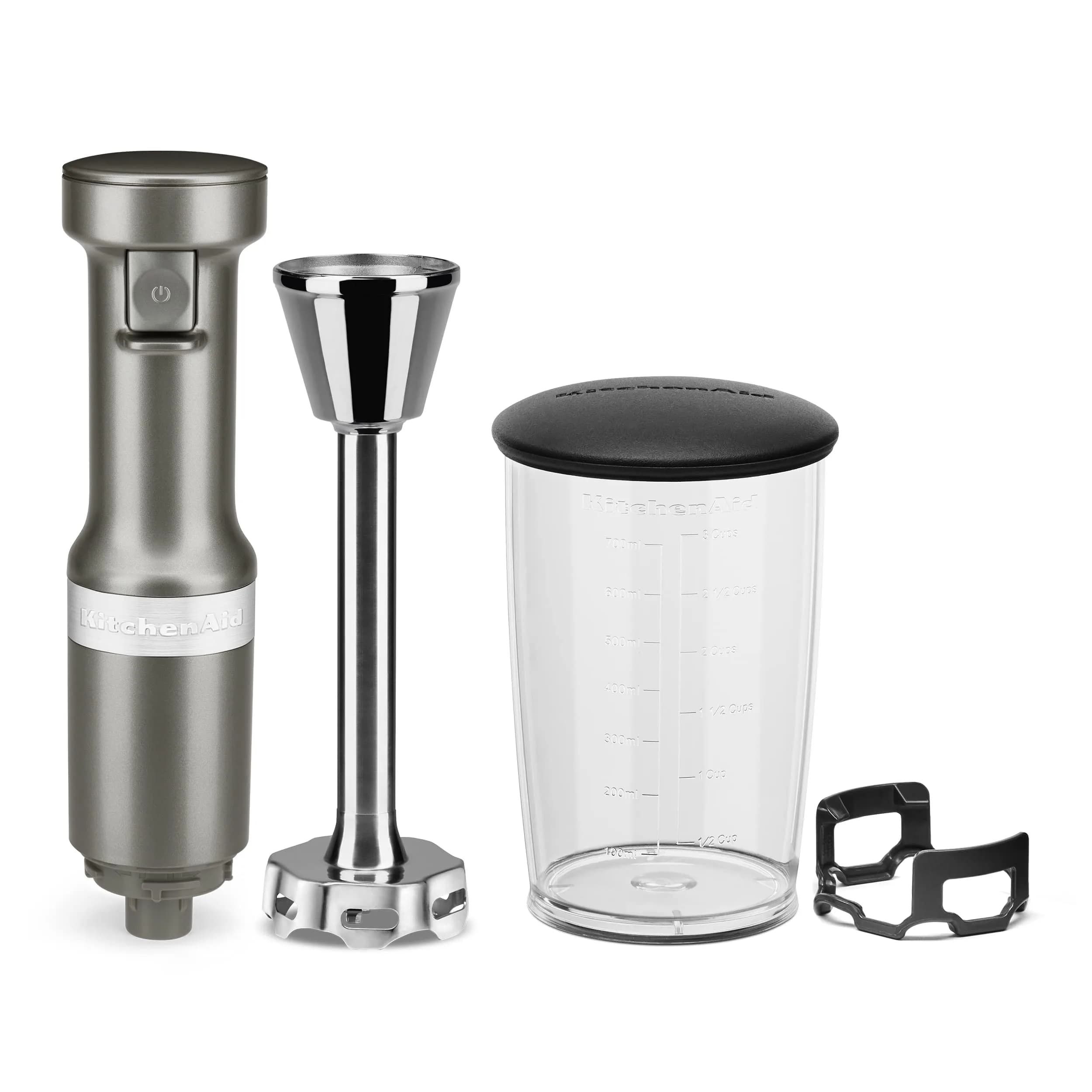 KitchenAid Variable Speed Corded Hand Blender KHBV53 180W 1L (0.3 Gal) Contour Silver | Blends Smoothies, Soups, Sauces - view 3