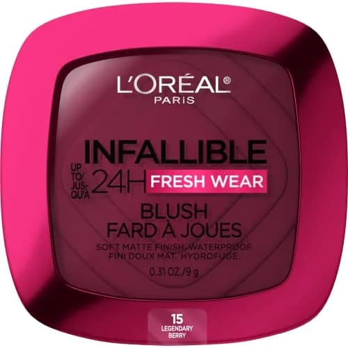 L'Oreal Paris Infallible Soft Matte Blush Legendary Berry 0.31 Oz | Long-Lasting Waterproof Cheek Makeup thumbnail 1