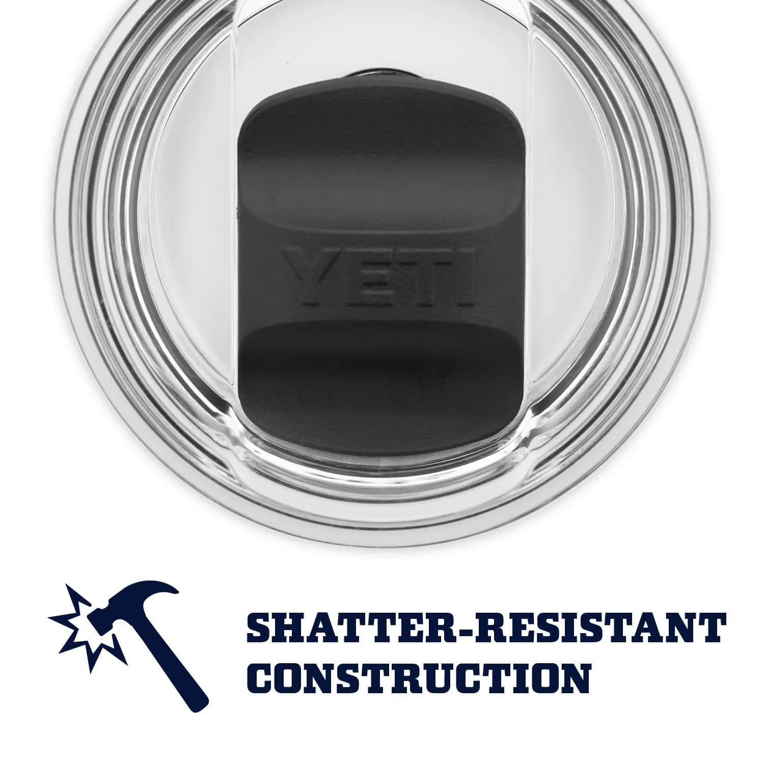 YETI Rambler 10 oz Tumbler with MagSlider Lid, Stainless Steel, Navy | Vacuum Insulated for Hot & Cold Drinks - view 6