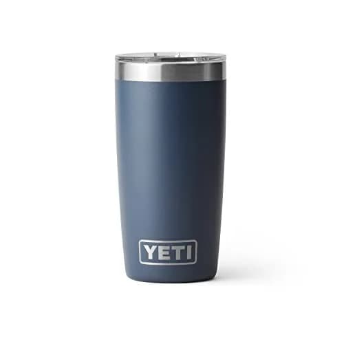 YETI Rambler 10 oz Tumbler with MagSlider Lid, Stainless Steel, Navy | Vacuum Insulated for Hot & Cold Drinks thumbnail 3