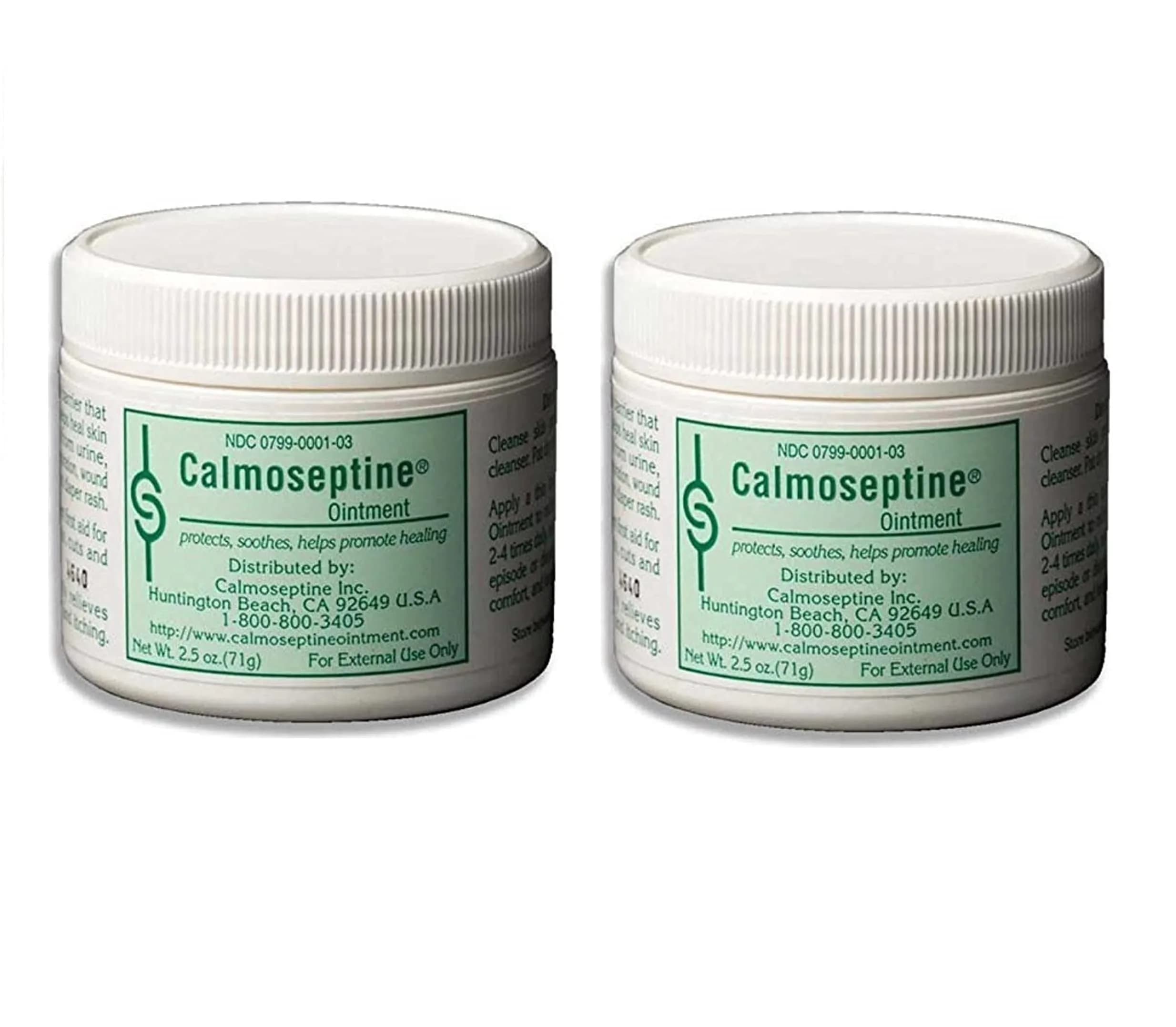 Calmoseptine Ointment 2.5 oz Jar | Skin Protectant for Diaper Rash & Wounds — 2.5 Ounce