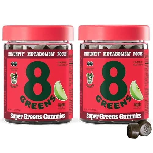 8G 8Greens Supergreens Gummies Apple 100 Servings | Supports Immunity & Metabolism thumbnail 1