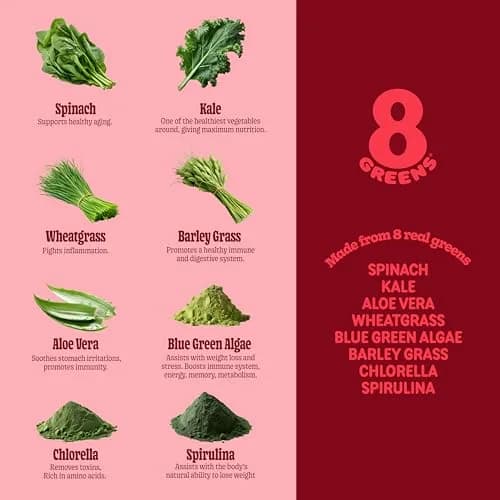 8G 8Greens Supergreens Gummies Apple 100 Servings | Supports Immunity & Metabolism thumbnail 7