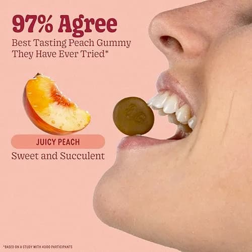8G Daily Greens Gummies Peach 100 Count | Supports Metabolism & Immunity thumbnail 4