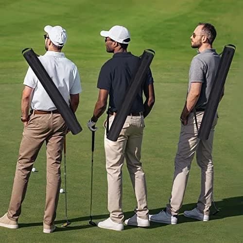 NATURAL STYLE Beer Sleeve for Golf Bag 7-Can Insulated Cooler BLACK | Waterproof & Portable (82*8 cm) thumbnail 5