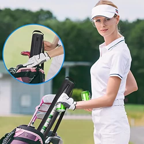 NATURAL STYLE Beer Sleeve for Golf Bag 7-Can Insulated Cooler BLACK | Waterproof & Portable (82*8 cm) thumbnail 6