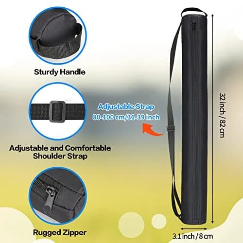 NATURAL STYLE Beer Sleeve for Golf Bag 7-Can Insulated Cooler BLACK | Waterproof & Portable (82*8 cm) thumbnail 2
