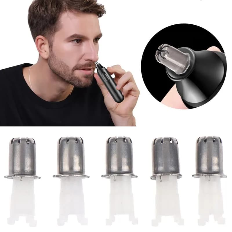 TorSor Nose Hair Trimmer Replacement Heads 5 Pack | Waterproof, Universal Cutter Blades for Razor Trimming Ear Eyebrow Hairs thumbnail 4