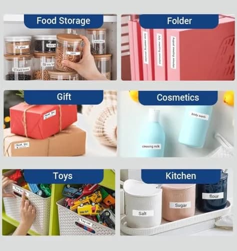 Phomemo D30 Labels Thermal Freezer Labels 12x40mm | Water-Resistant, Easy Removal, 9 Rolls thumbnail 5