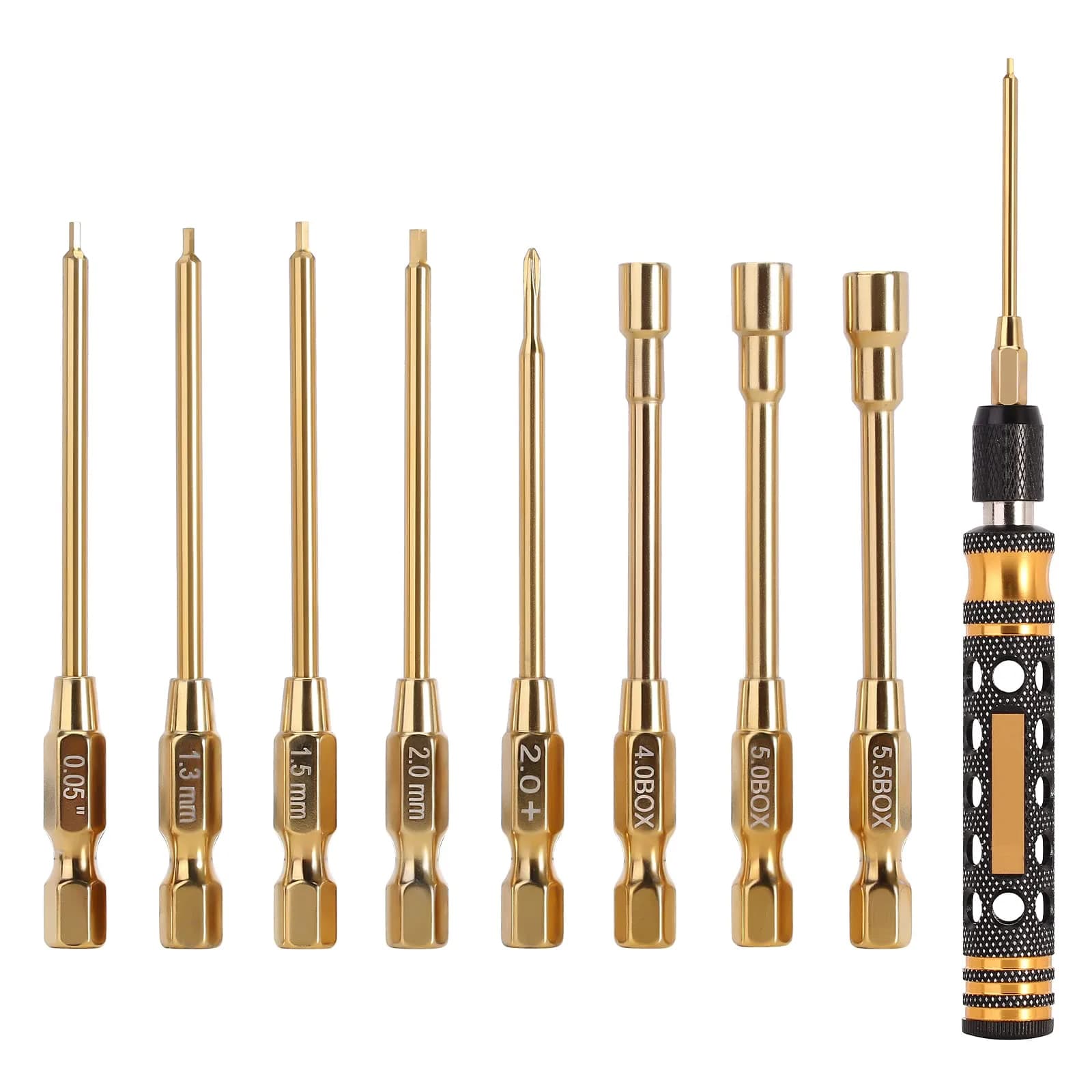 INJORA 8 in 1 RC Tool Kit Hex & Nut Screwdriver for 1/24 1/18 Mini RC Cars | Precision, Lightweight & Durable - main product image