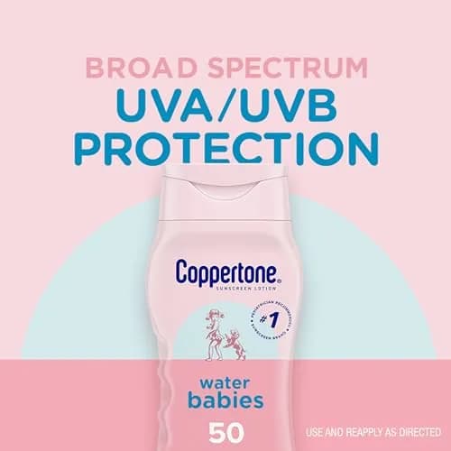 Coppertone Water Babies Baby Sunscreen Lotion SPF 50, Pediatrician Recommended, 236ml (8 Fl Oz) | Broad Spectrum UVA/UVB Protection thumbnail 2