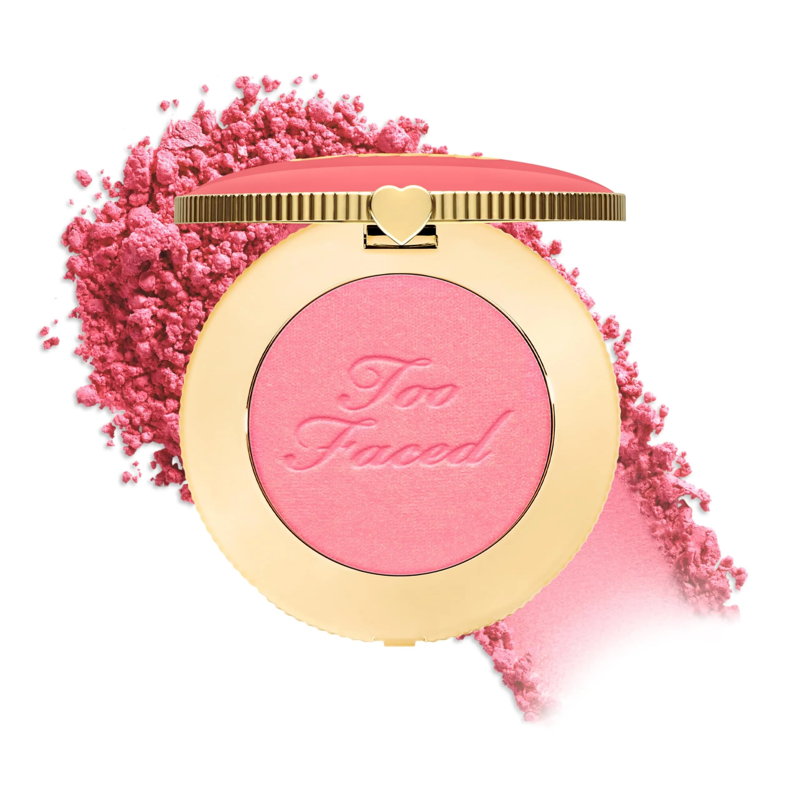 Too Faced Cloud Crush Blurring Blush | Velvety Powder Blush for Cheeks with High-Pigment Formula | 93% Naturally Derived Ingredients, Vegan & Cruelty-Free, Tequila Sunset, 0.17 Ounce — 06 Golden Hour (Satin Peach Pink)