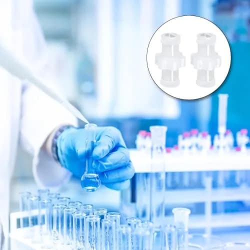AIEX Syringe Adapter Kit 60pcs Transparent Polypropylene | Leak-Free Connection for Lab & Scientific Use thumbnail 6