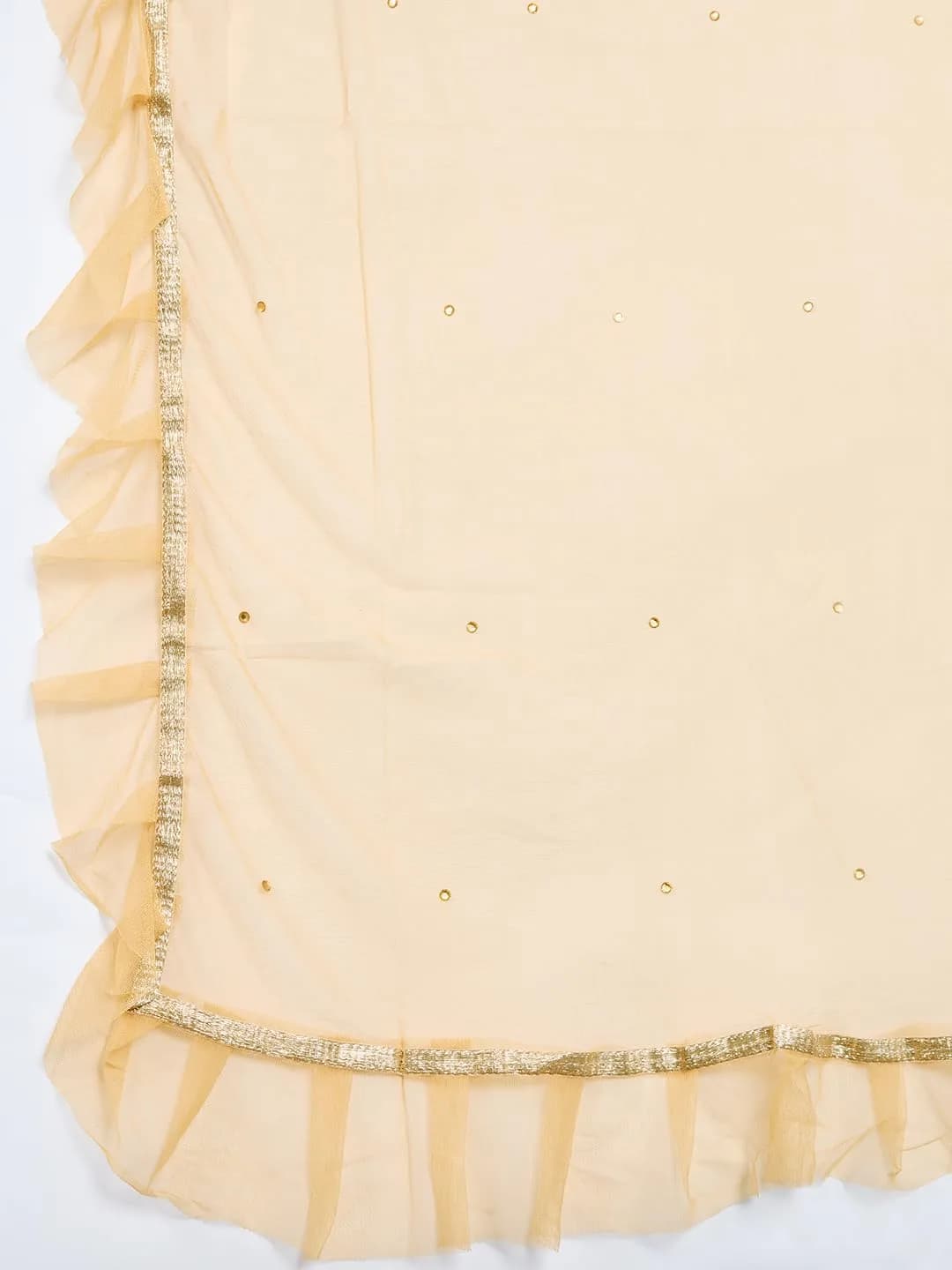 Weavers Villa Women’s Net Embellished Dupatta Chunni 225cm (88.58in) | Intricate Detailing for Festive Wear - view 7