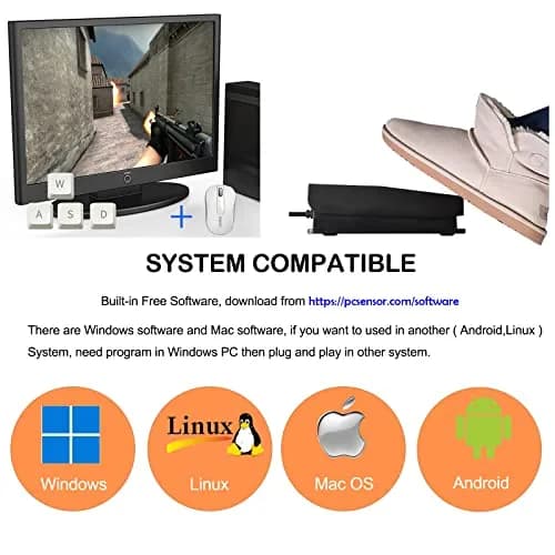 iKKEGOL Single USB Foot Pedal Switch | Programmable HID for PC, Mac, Linux (100mm x 62mm x 38mm) thumbnail 5