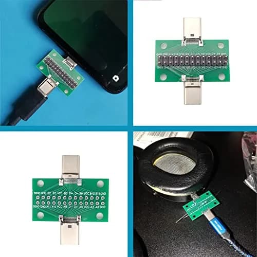 minidodoca USB 3.1 Type-C Male to Male Test Board with 24 Pins & DuPont Wires | 10Gbps Data Transfer thumbnail 5