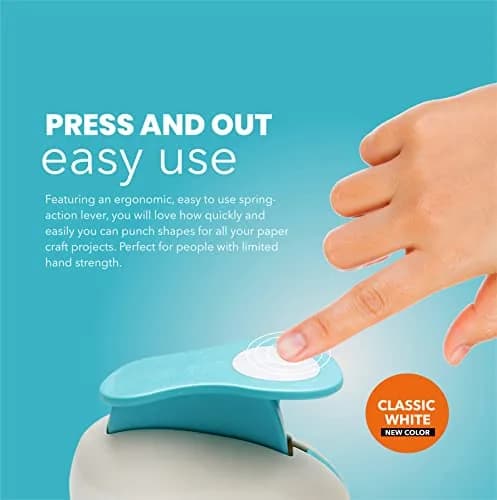 BearBoss 3 Inch Circle Punch, Classic White | Ergonomic Spring-Action Lever for Paper Crafts thumbnail 6