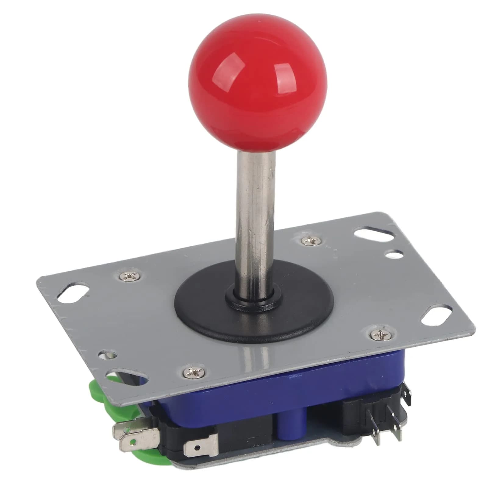 Akozon Classic Arcade Joystick Controller with Adjustable Ball and Long Handle for Competition Style Gaming, 240g (0.53 lb) — Red