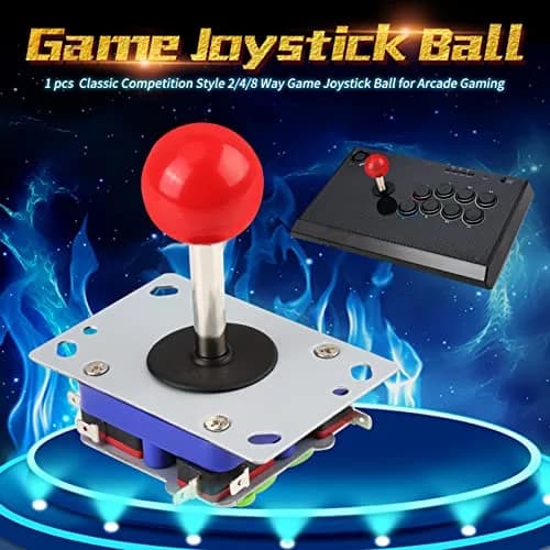Akozon Classic Arcade Joystick Controller with Adjustable Ball and Long Handle for Competition Style Gaming, 240g (0.53 lb) thumbnail 2