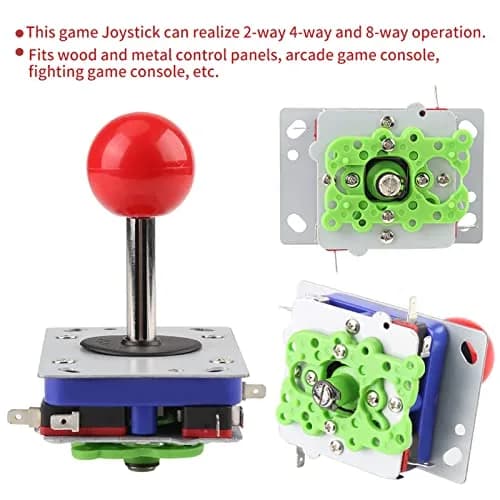 Akozon Classic Arcade Joystick Controller with Adjustable Ball and Long Handle for Competition Style Gaming, 240g (0.53 lb) thumbnail 3