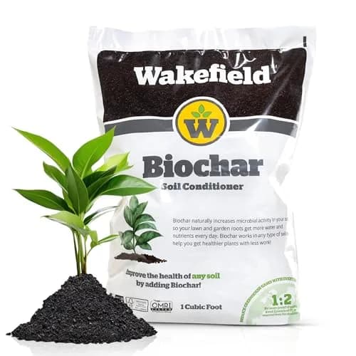 Wakefield BioChar – Premium Garden Soil Conditioner – OMRI Listed, Bio Char for Raised Gardens, Potting Mix, Lawns – 1 cu/ft (25 pounds) thumbnail 1