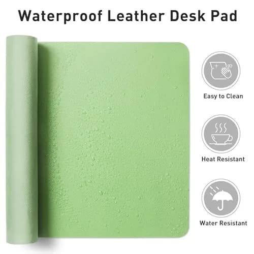 Aothia PU Leather Desk Pad 80cm x 40cm (31.5" x 15.7") | Smooth, Waterproof, Non-Slip Surface for Office and Home thumbnail 7