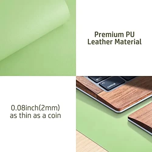 Aothia PU Leather Desk Pad 80cm x 40cm (31.5" x 15.7") | Smooth, Waterproof, Non-Slip Surface for Office and Home thumbnail 8