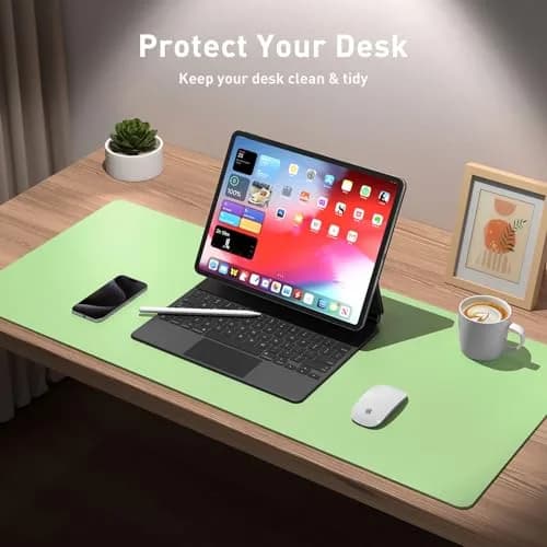Aothia PU Leather Desk Pad 80cm x 40cm (31.5" x 15.7") | Smooth, Waterproof, Non-Slip Surface for Office and Home thumbnail 3