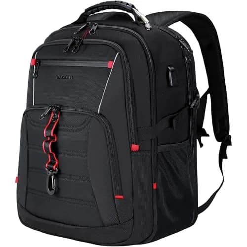 KROSER Travel Laptop Backpack 17.3 inch | Water-Resistant, RFID & USB Port, Reflective Strips, Trolley Strap, Large Capacity thumbnail 1